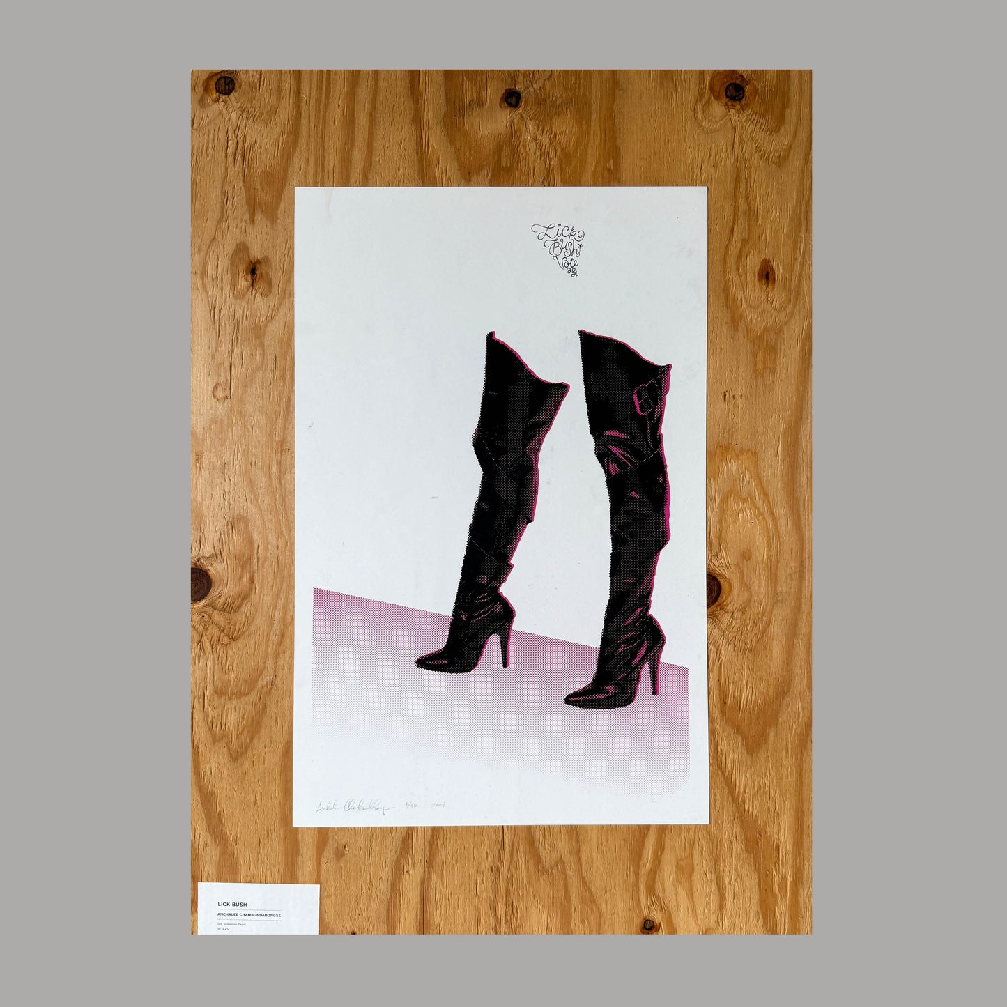 Lick Bush by Anchalee Chambundabonsy  - 5 framed D