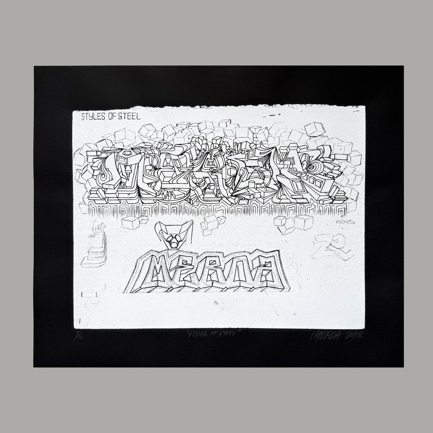 Styes of Steel by Merda - 16 Framed Art M