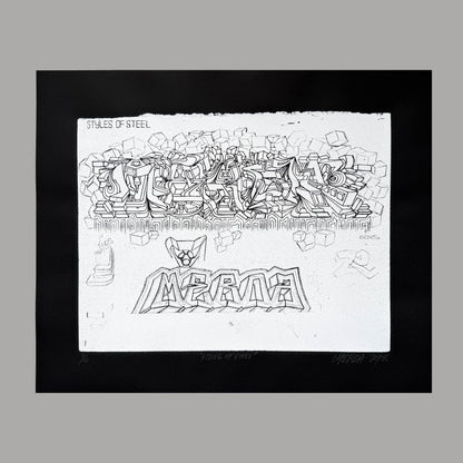 Styes of Steel by Merda - 16 Framed Art M