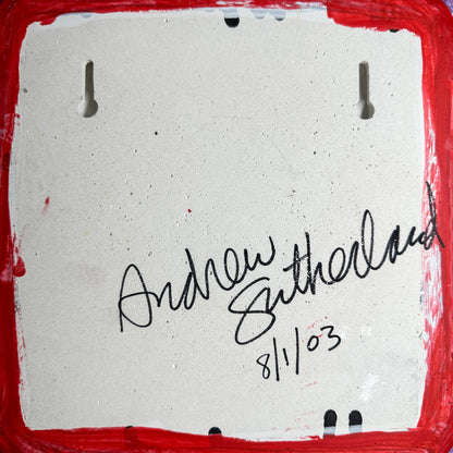 Heart Black on Red by Andrew Sutherland - - Sculpture Q