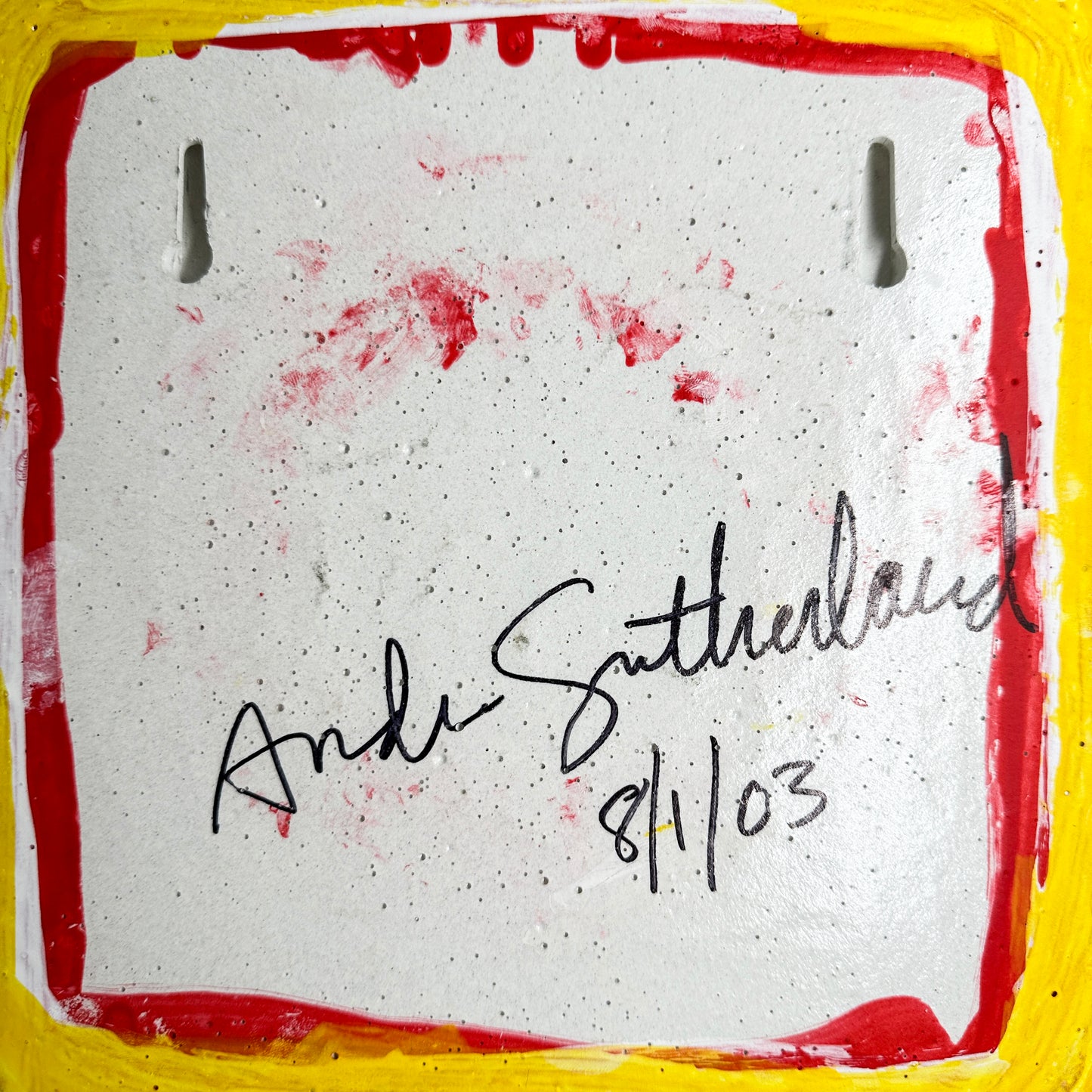 Heart Red on Yellow by Andrew Sutherland - Sculpture O